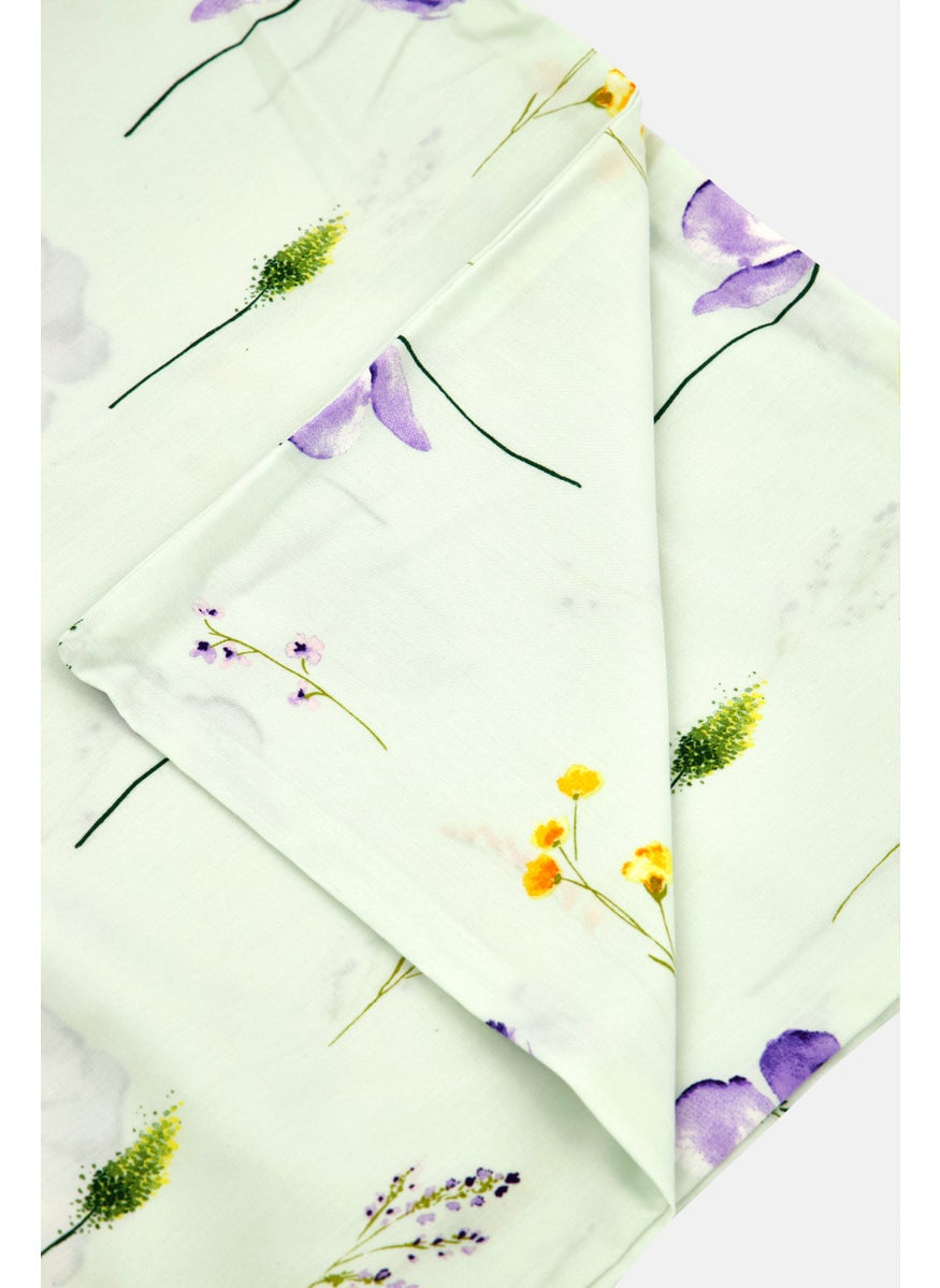 Single Premium Cotton Duvet Set 140 x 200 cm, Light Green