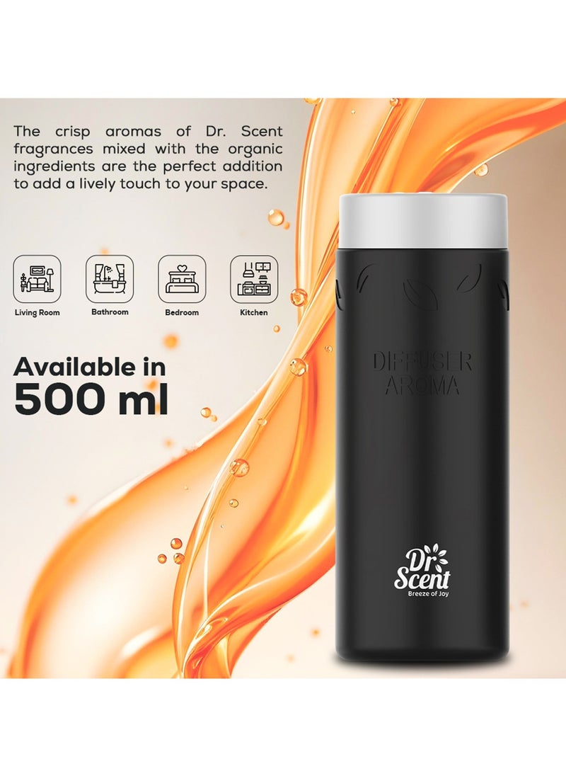 Dr Scent Diffuser Aroma Oil - Made with Organic Ingredients | Ideal for Offices, Homes, Hotels & Spas - Home 500 ml