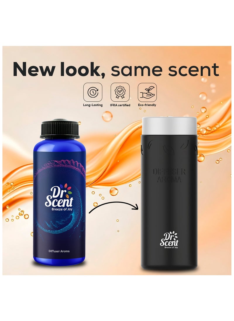 Dr Scent Diffuser Aroma Oil - Made with Organic Ingredients | Ideal for Offices, Homes, Hotels & Spas - GOLD 500 ml