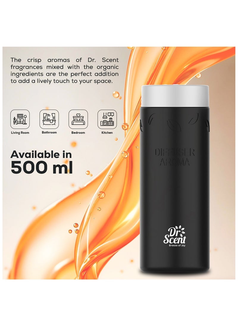 Dr Scent Diffuser Aroma Oil - Made with Organic Ingredients | Ideal for Offices, Homes, Hotels & Spas - GOLD 500 ml