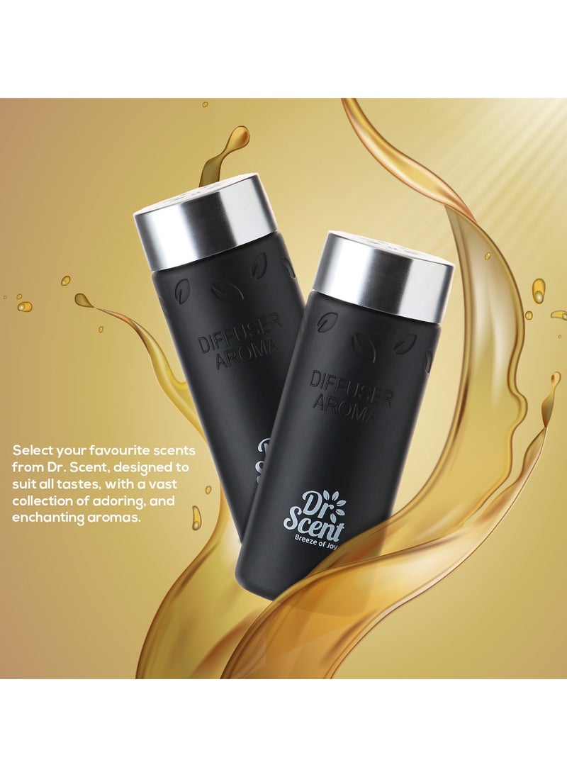 Dr Scent Diffuser Aroma Oil - Made with Organic Ingredients | Ideal for Offices, Homes, Hotels & Spas - GOLD 170 ml