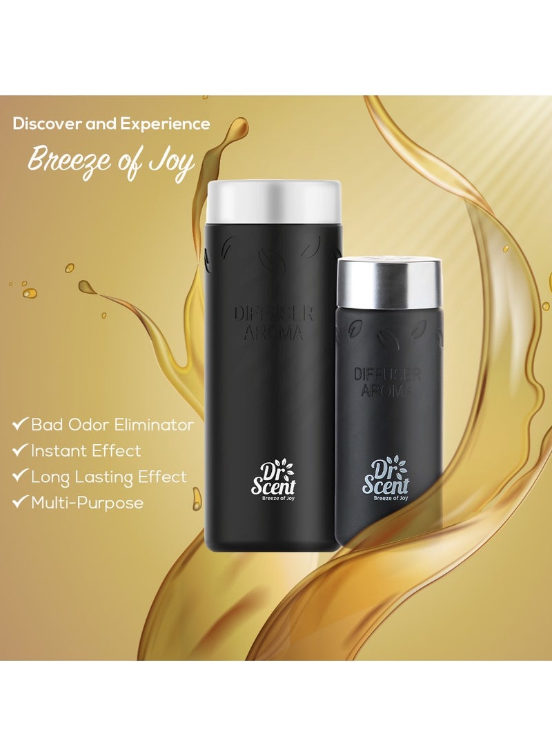 Dr Scent Diffuser Aroma Oil - Made with Organic Ingredients | Ideal for Offices, Homes, Hotels & Spas - GOLD 170 ml