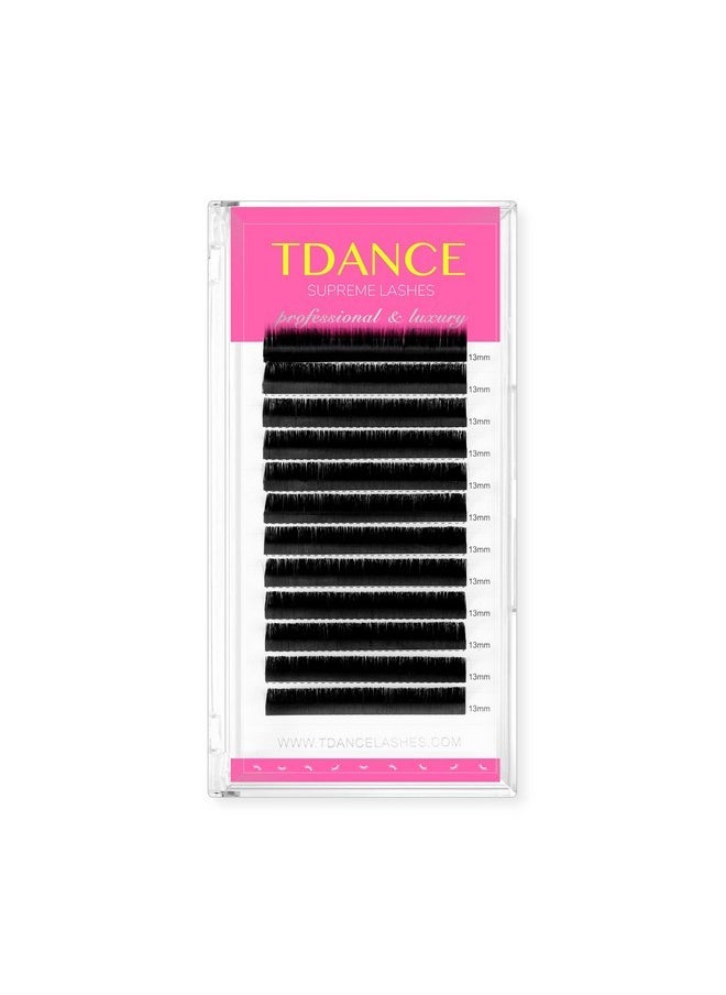 Premium D Curl 19Mm Semi Permanent Individual Eyelash Extensions 0.18Mm Thickness False Mink Silk Classic Lashes Extensions Professional Salon Use(D,0.18,19Mm)