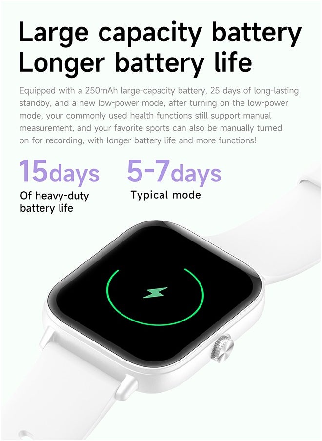 Smart Watch for Women Men Heart Rate Monitor Fitness Tracker, Black Smart Watches for Women Digital Mens Watches Answer Call Waterproof Running Smartwatch Compatible Android IOS