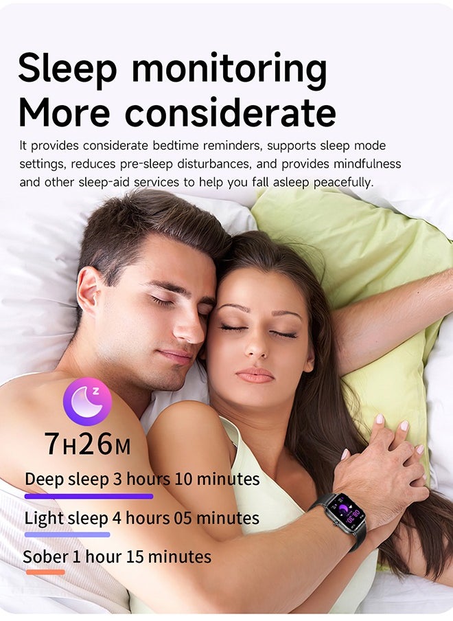 Smart Watch for Women Men Heart Rate Monitor Fitness Tracker, Black Smart Watches for Women Digital Mens Watches Answer Call Waterproof Running Smartwatch Compatible Android IOS
