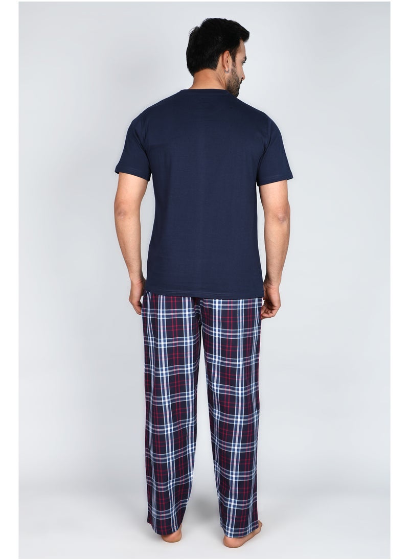 victor and jane Mens Premium Supersoft Woven Pyjamas Set