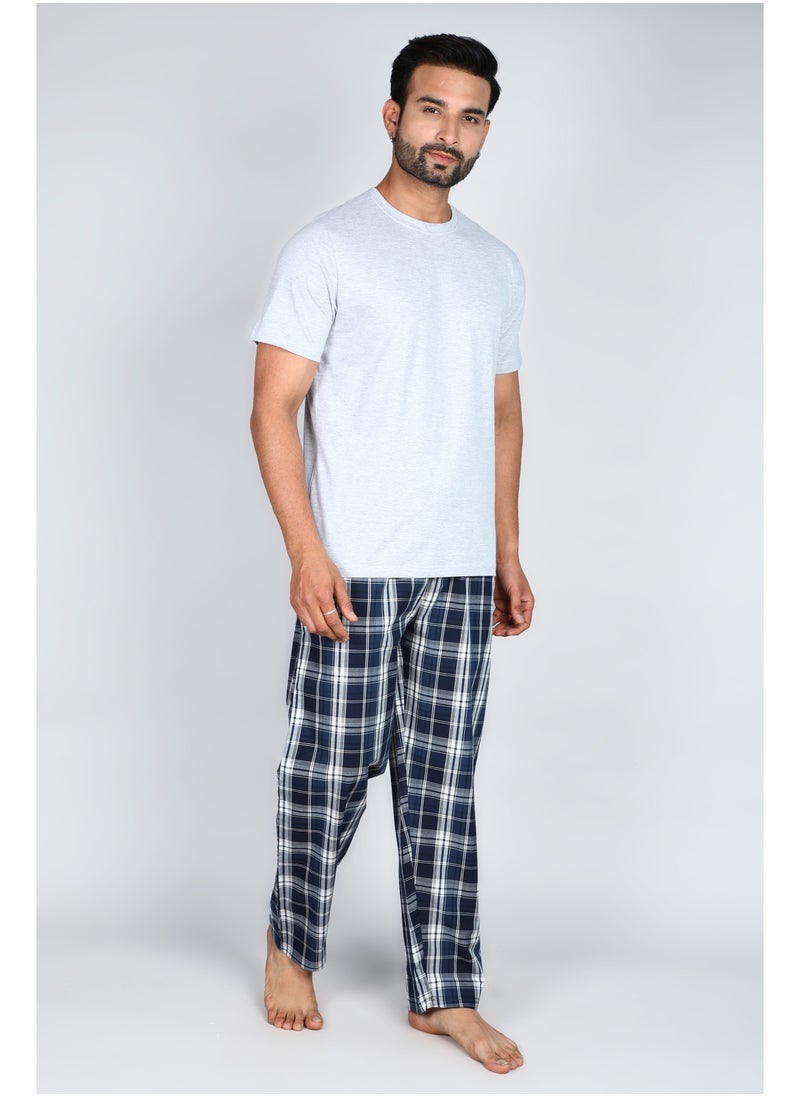 victor and jane Mens - Premium Supersoft Woven Long Pyjamas Set