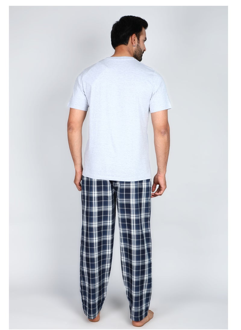 victor and jane Mens - Premium Supersoft Woven Long Pyjamas Set