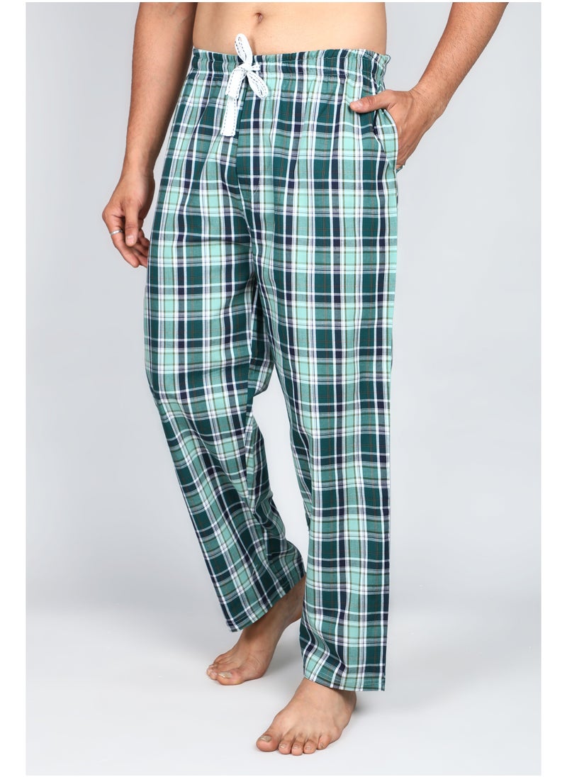 victor and jane Men's Premium and Cosy Woven Long Pyjama Set