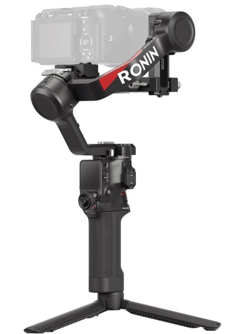 DJI RS 4, 3-Axis Gimbal Stabilizer for DSLR and Mirrorless Cameras Canon/Sony/Panasonic/Nikon/Fujifilm, 2nd-Gen Native Vertical Shooting, 2-Mode Switch Joystick, Teflon Axis Arms, Camera Gimbal