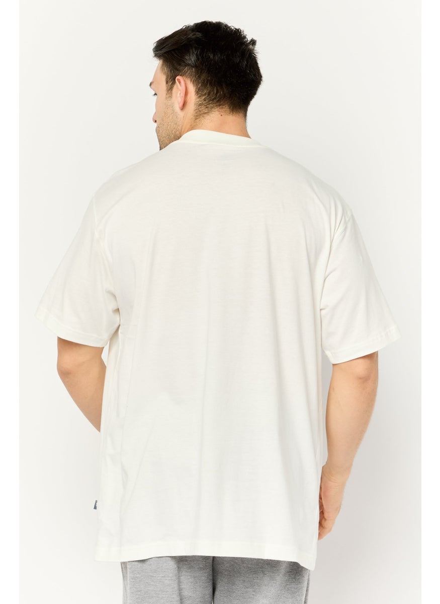 Men Sportswear Fit Short Sleeve Outdoor T-Shirt, White