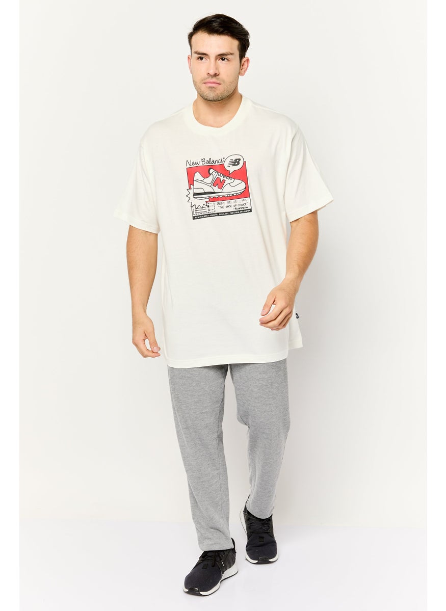 Men Sportswear Fit Short Sleeve Outdoor T-Shirt, White