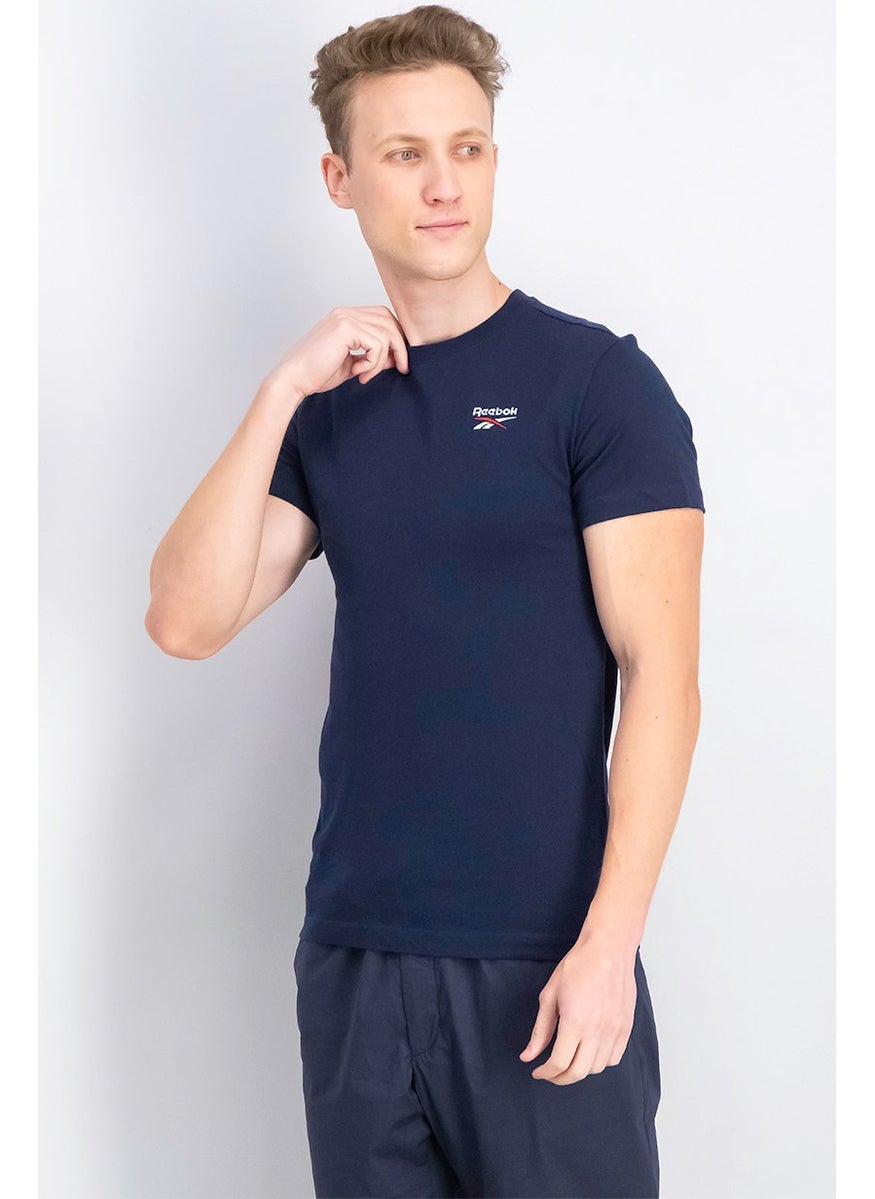 Men Sportswear Fit Short Sleeves Training T-shirt, Navy