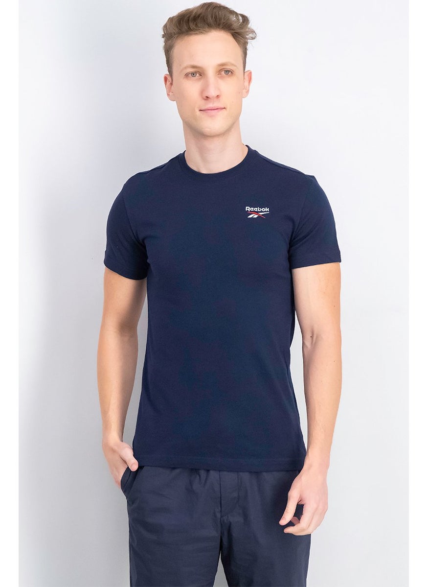 Men Sportswear Fit Short Sleeves Training T-shirt, Navy