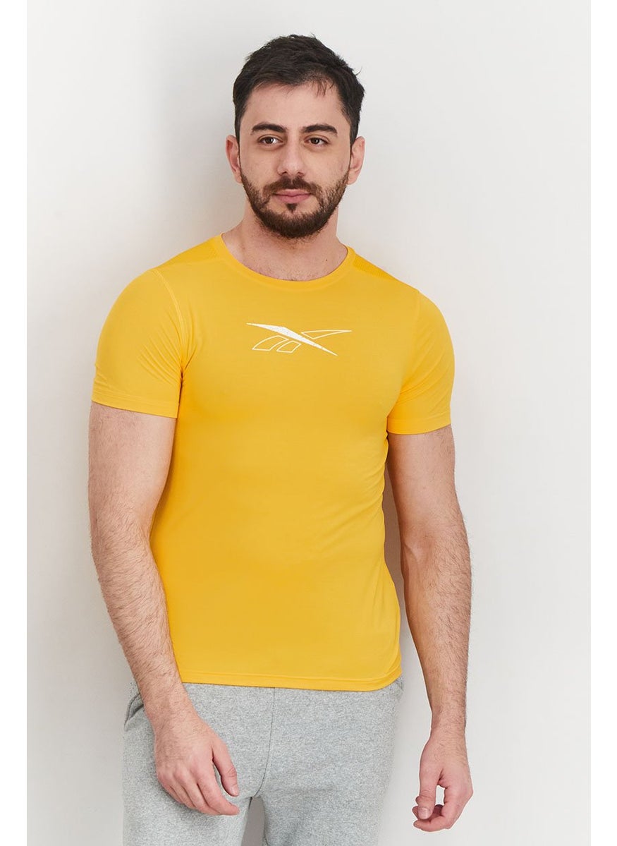 Men Sportswear Fit Workout Ready T-shirt, Orange