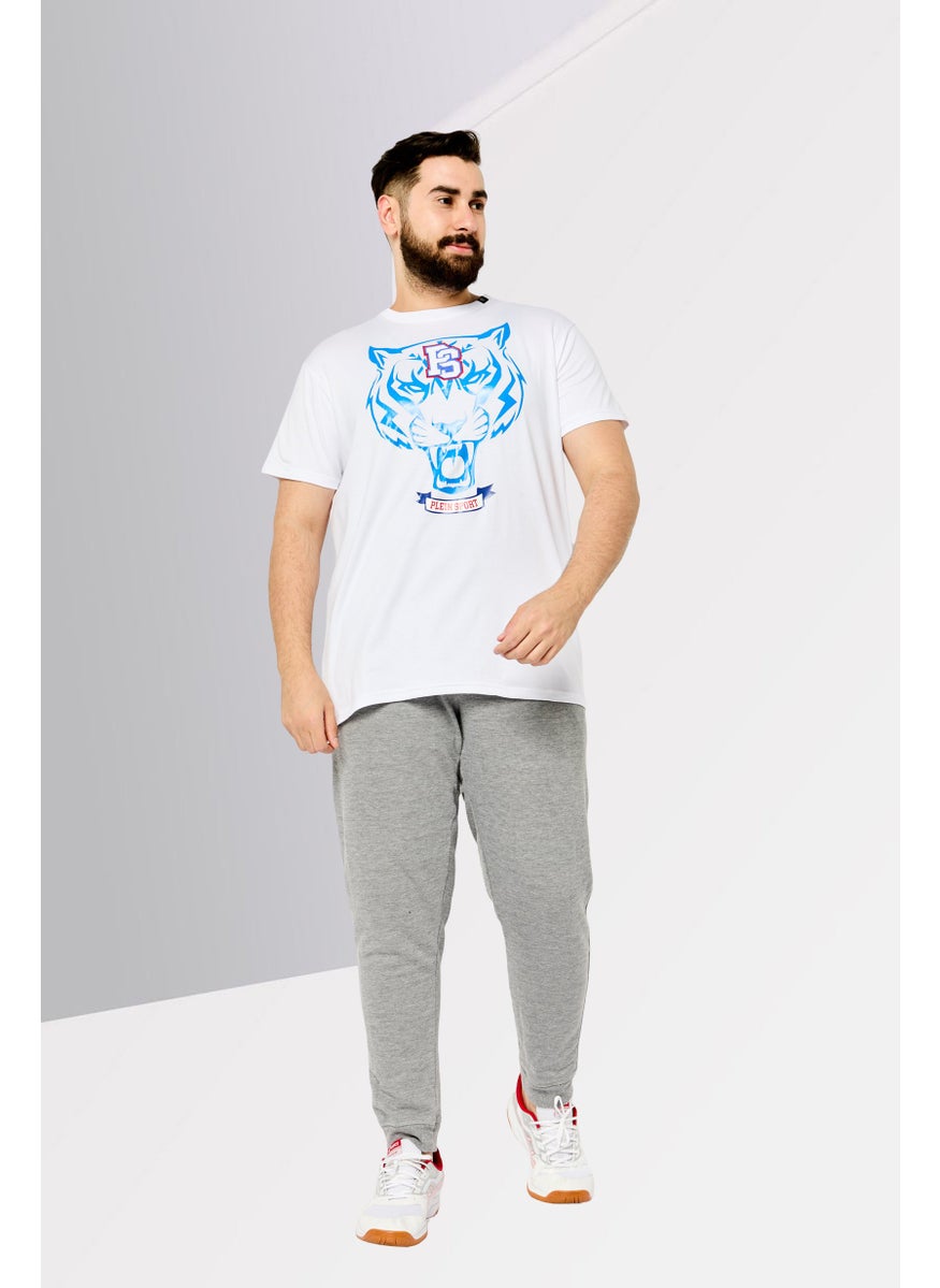 Men Sportswear Fit Short Sleeve Training T Shirt, White