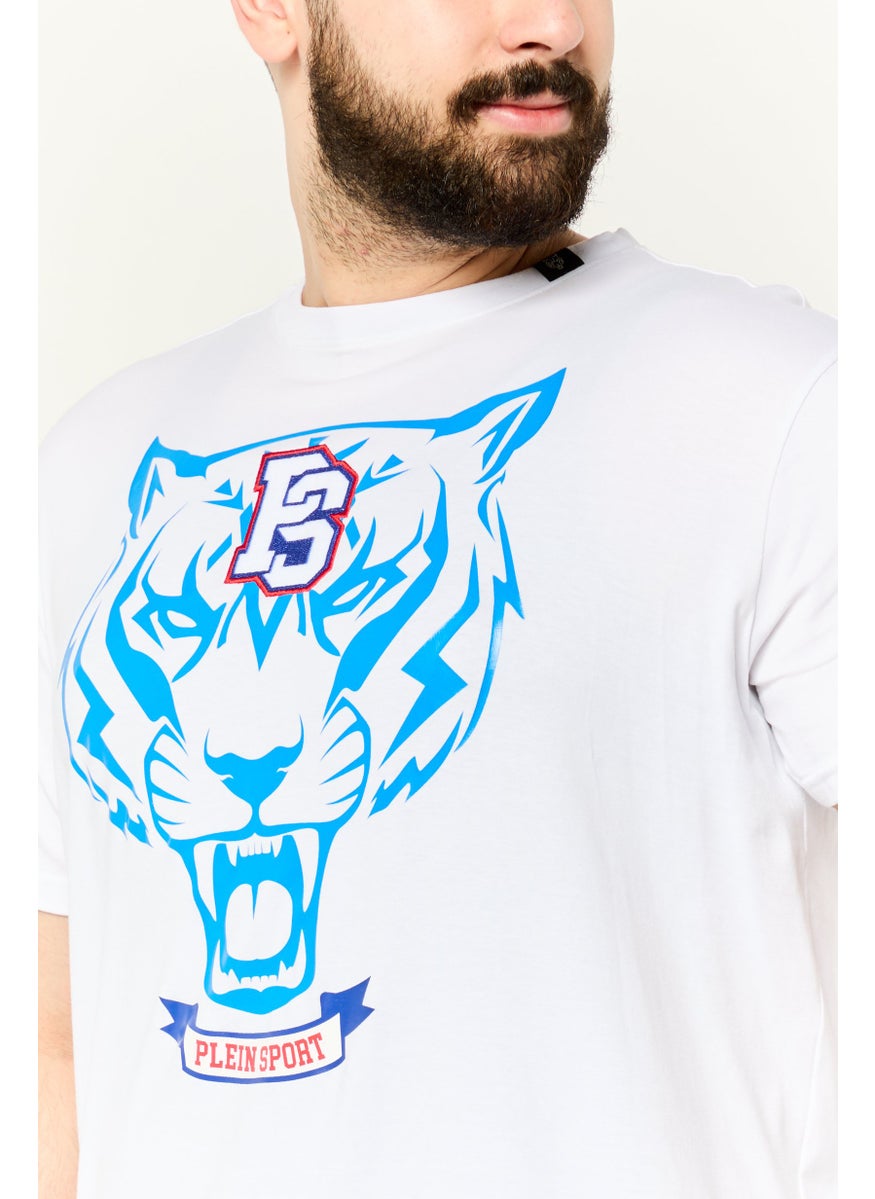 Men Sportswear Fit Short Sleeve Training T Shirt, White