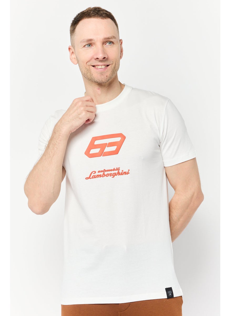 Men Sportswear Fit Short Sleeve Outdoor T-Shirt, White
