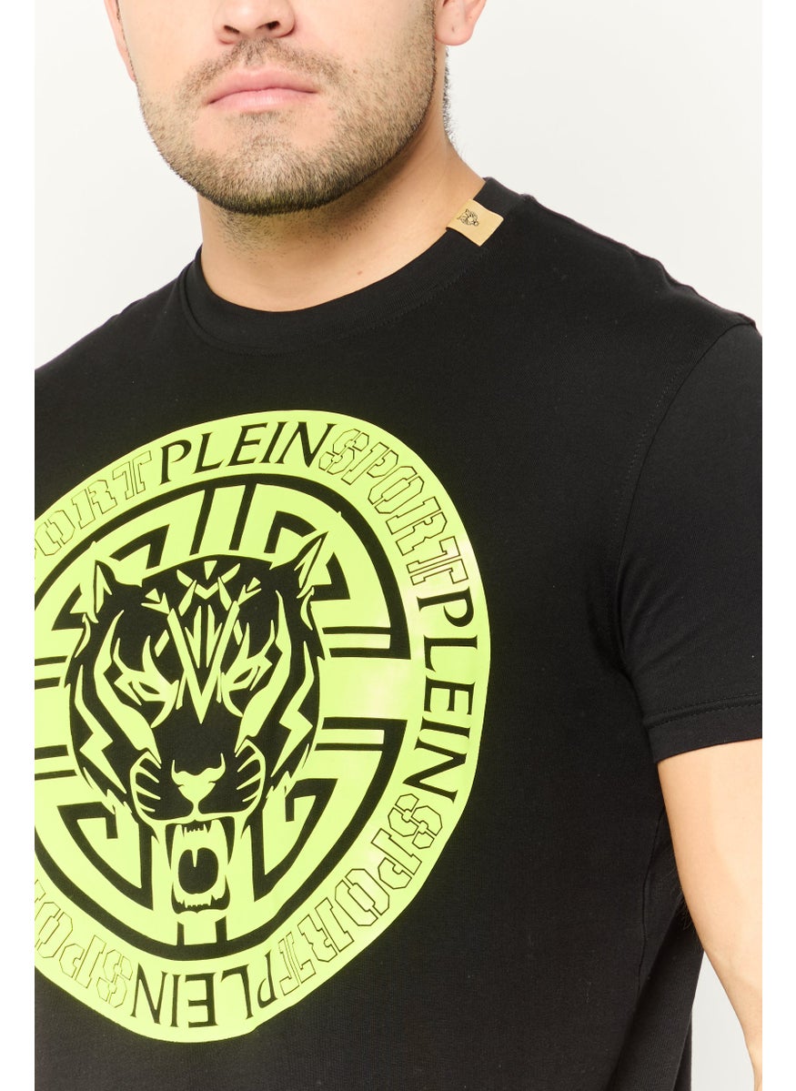 Men Sportswear Fit Short Sleeve Outdoor T-Shirt, Black