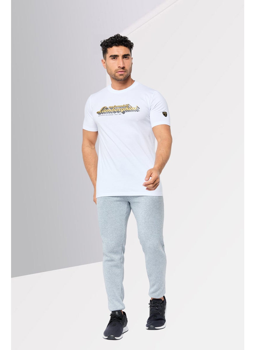 Men Sportswear Fit Short Sleeve Outdoor T-Shirt, White