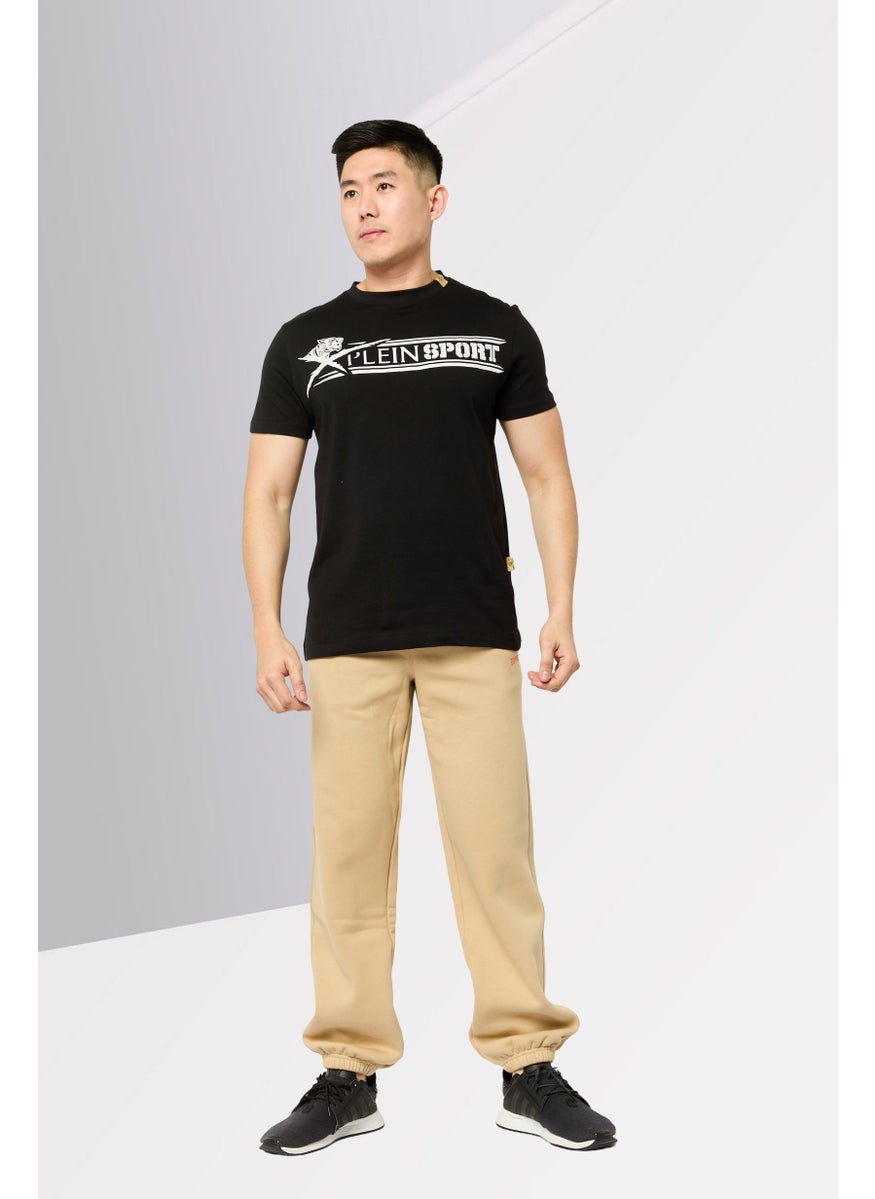 Men Sportswear Fit Short Sleeve Outdoor T-Shirt, Black