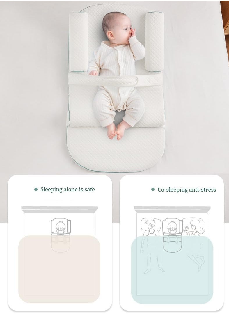 Baby Care Pillow, Baby Anti Spill Pillow, Baby Travel Bed, Baby Care Bed Wedge Sleep Pillow, Anti Backflow Pillow, Adjustable Height 0-30 °, Relieves Vomiting Milk