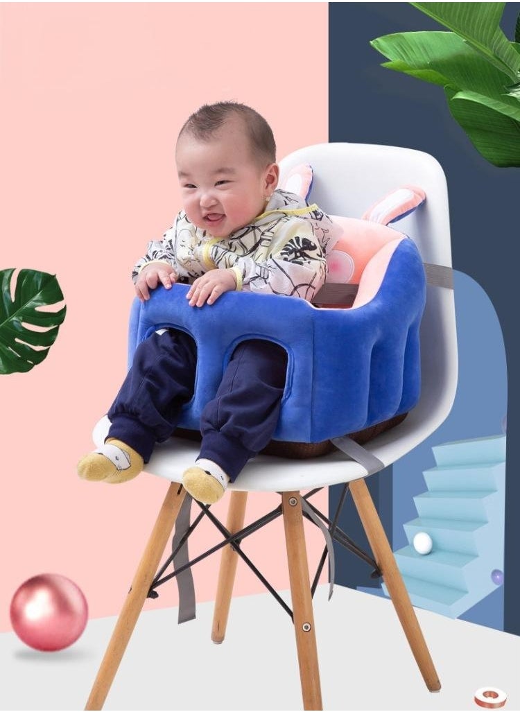 Baby Sofa Support Sitting Chair, Baby Support Seat Learning to Sit Sofa Chair, Soft Plush Cartoon Animals Baby Sitting Chair Learning to Sit Cushion Seats for Baby Infants 0-2 Years