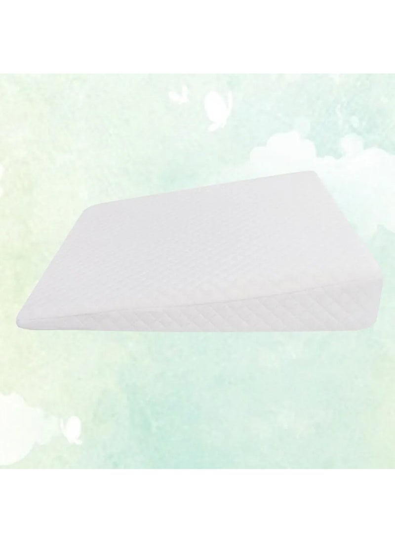 Comfort Anti-Spit Milk Baby Crib Triangle Pillow - White