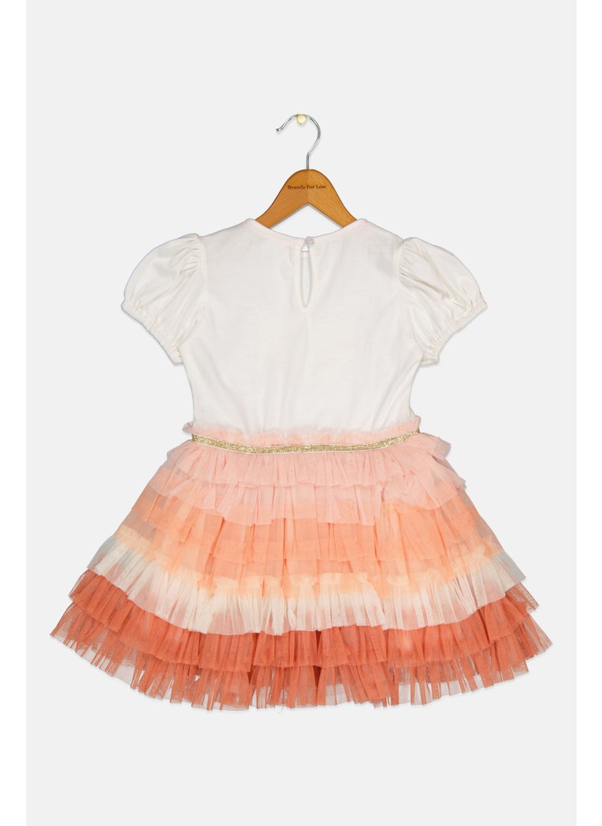 Toddlers Girl Sequins Pleated Dress, Multicolor