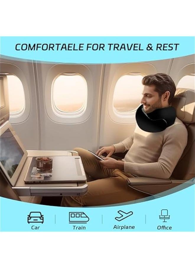 2024 New Memory Foam Travel Pillow for Airplanes,Neck Pillow for Traveling,Neck Plus Travel Pillow,Neck Plus Travel Neck Pillow