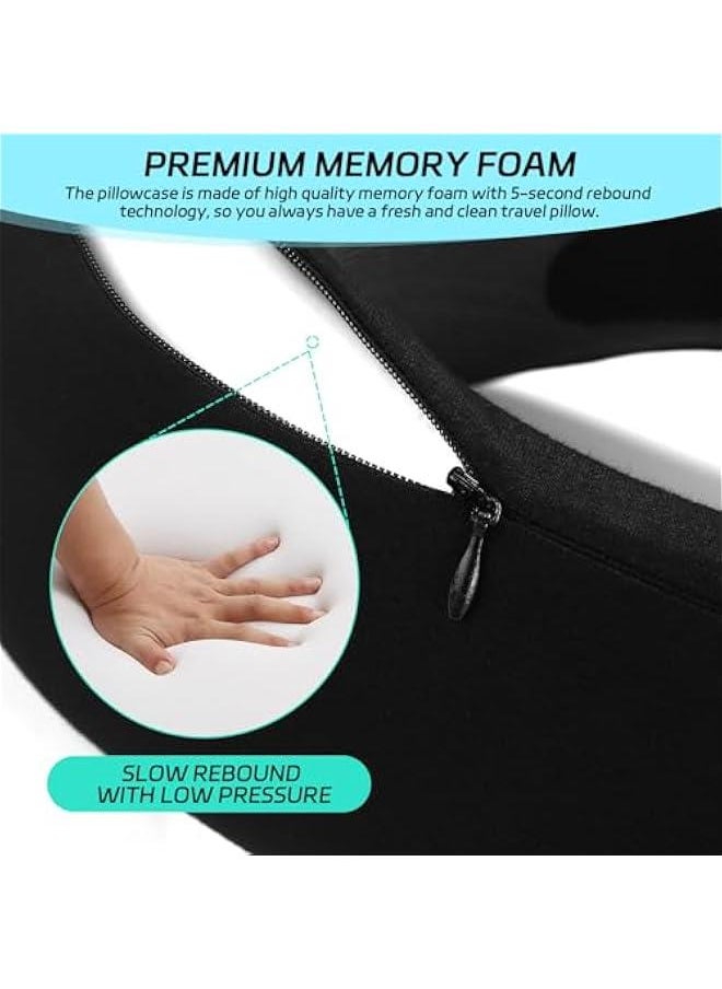 2024 New Memory Foam Travel Pillow for Airplanes,Neck Pillow for Traveling,Neck Plus Travel Pillow,Neck Plus Travel Neck Pillow