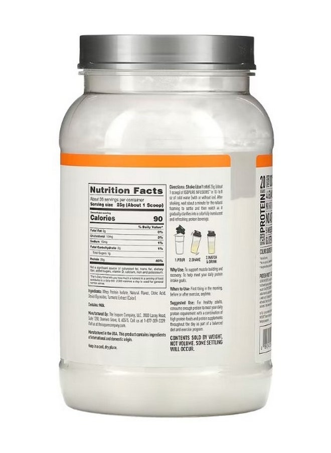 Infusions Protein Powder Citrus Lemonade 1.98 lb 900 g