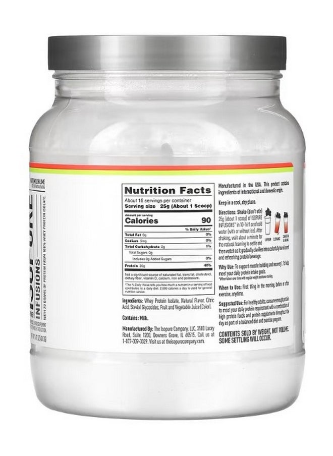 Infusions Protein Powder Watermelon Lime 14.1 oz 400 g