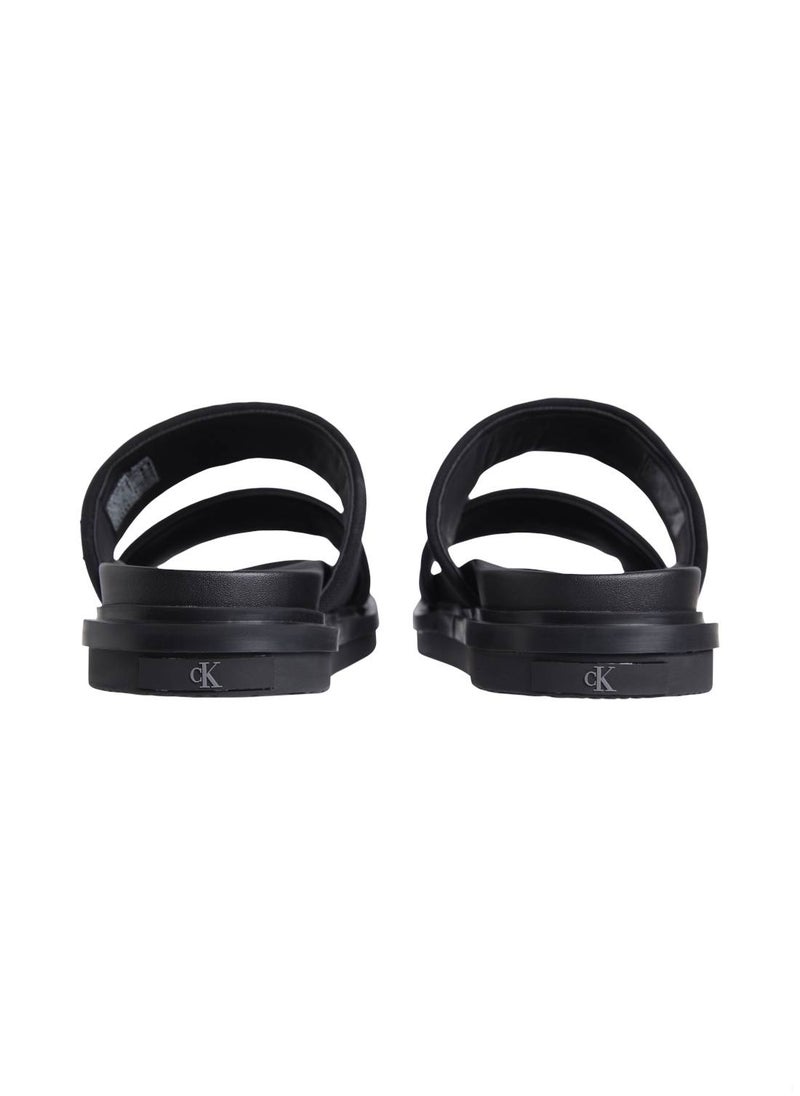 Men's Canvas Sandals - Cotton, Black