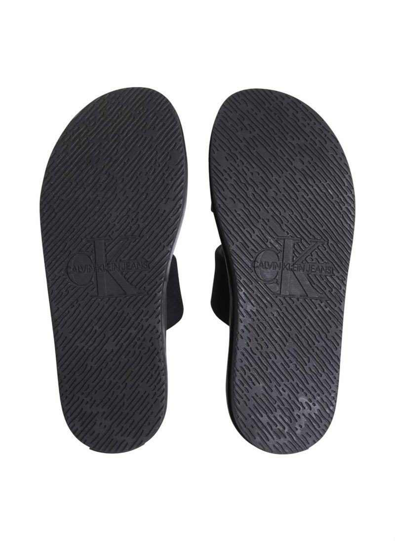 Men's Canvas Sandals - Cotton, Black