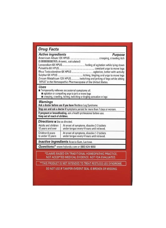 Restful Legs 50 Quick Dissolving Tablets