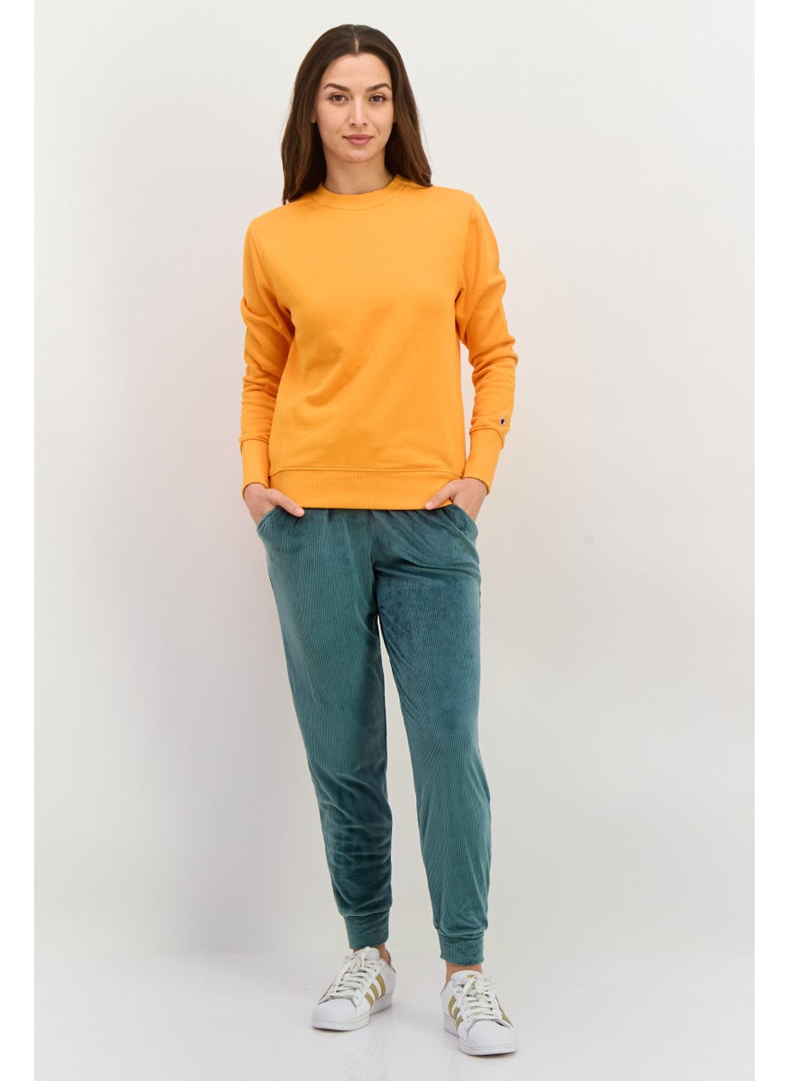 Women Sportswear Fit Outdoor Sweatshirt, Dark Orange