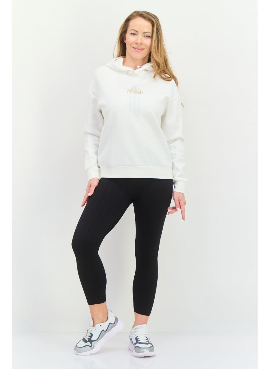 Women Sportswear Fit Long Sleeves Outdoor Sweatshirt, White