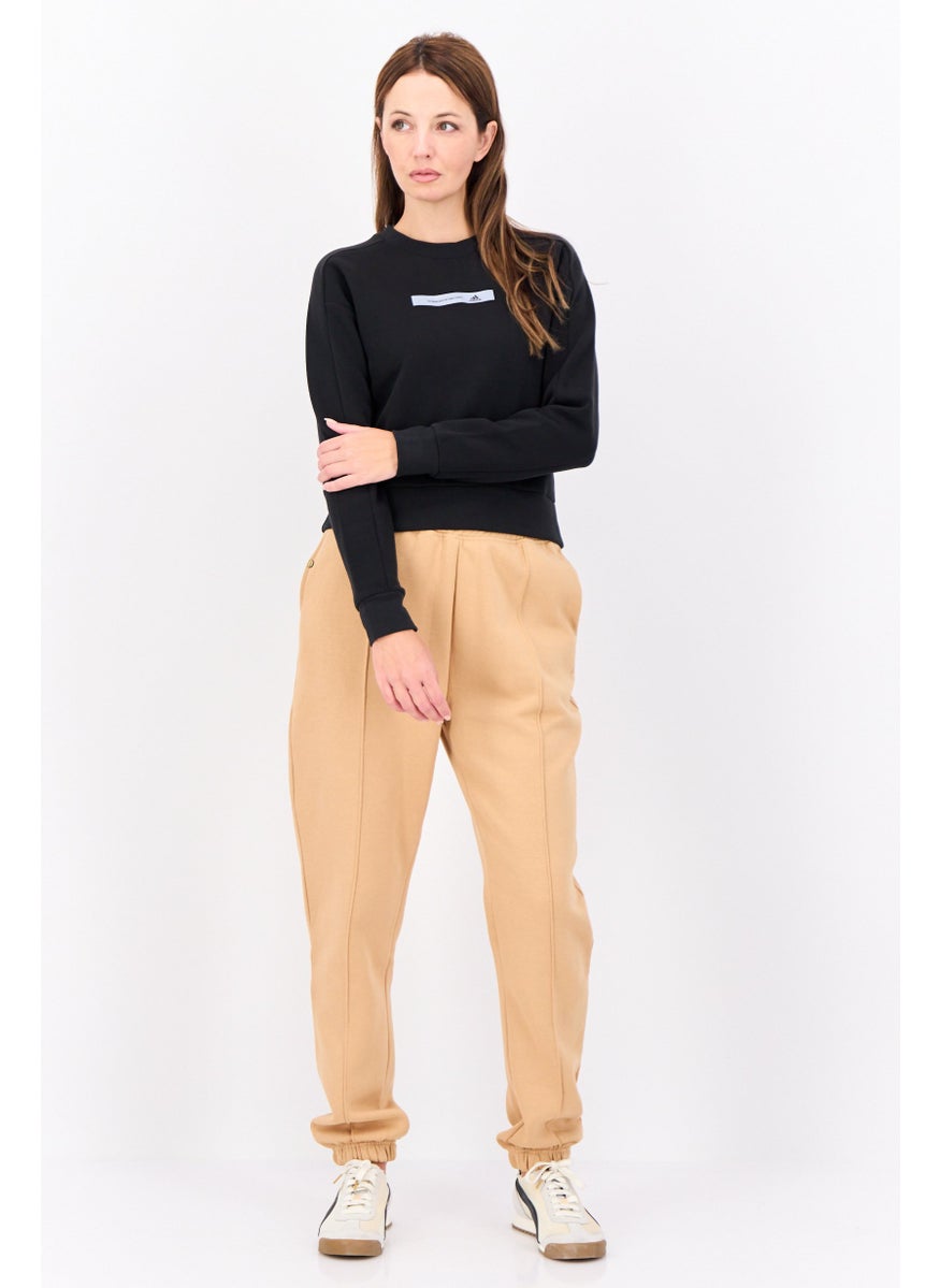 Women Regular Fit Long Sleeve Outdoor Sweatshirts, Black