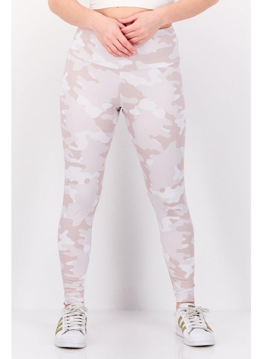 Women Regular Fit Camouflage Print Leggings, Multicolor