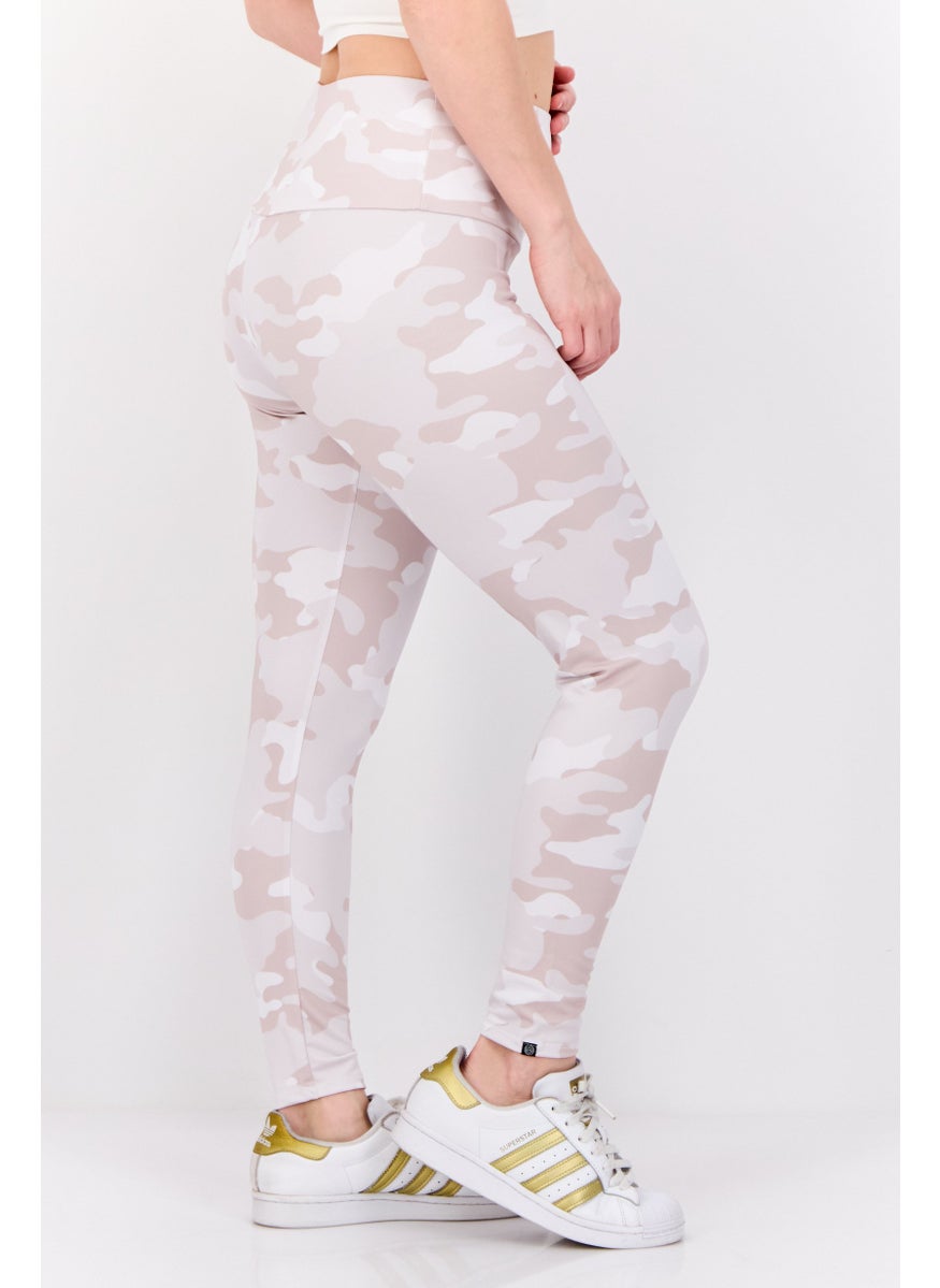 Women Regular Fit Camouflage Print Leggings, Multicolor