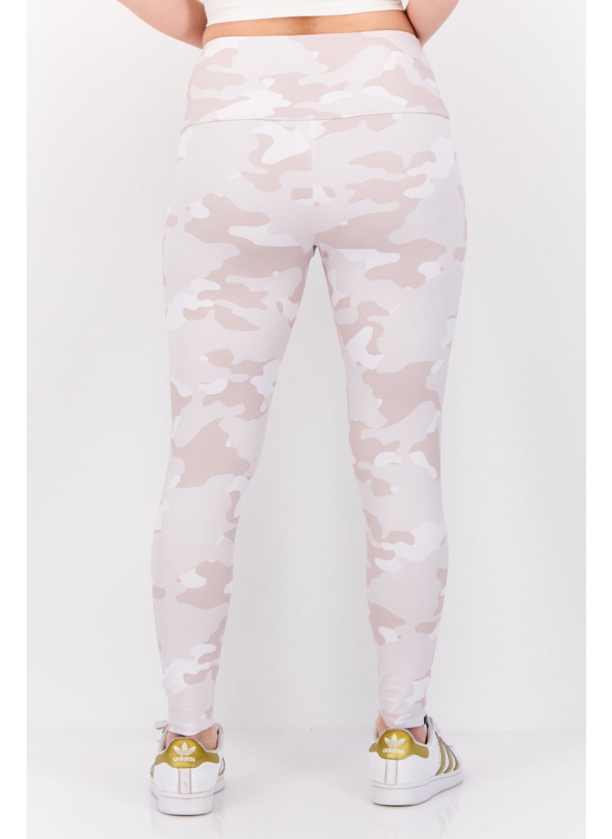 Women Regular Fit Camouflage Print Leggings, Multicolor