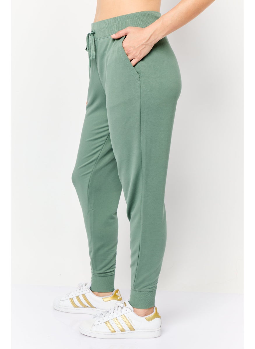 Women Sportswear Fit Outdoor Sweatpants, Sage Green