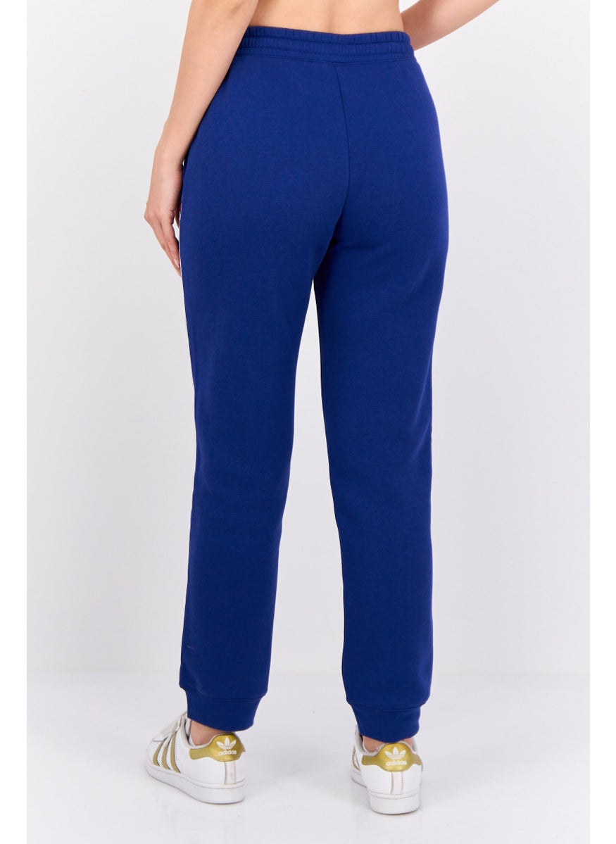 Women Regular Fit Brand Logo Training Sweatpants, Blue