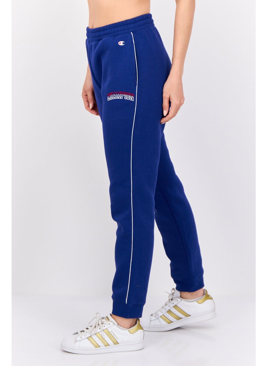 Women Regular Fit Brand Logo Training Sweatpants, Blue