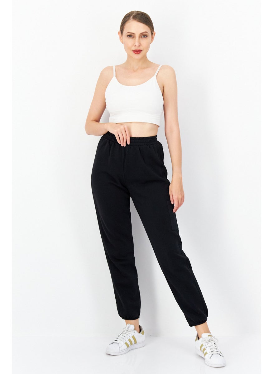 Women Sportswear Fit Training Pants, Black