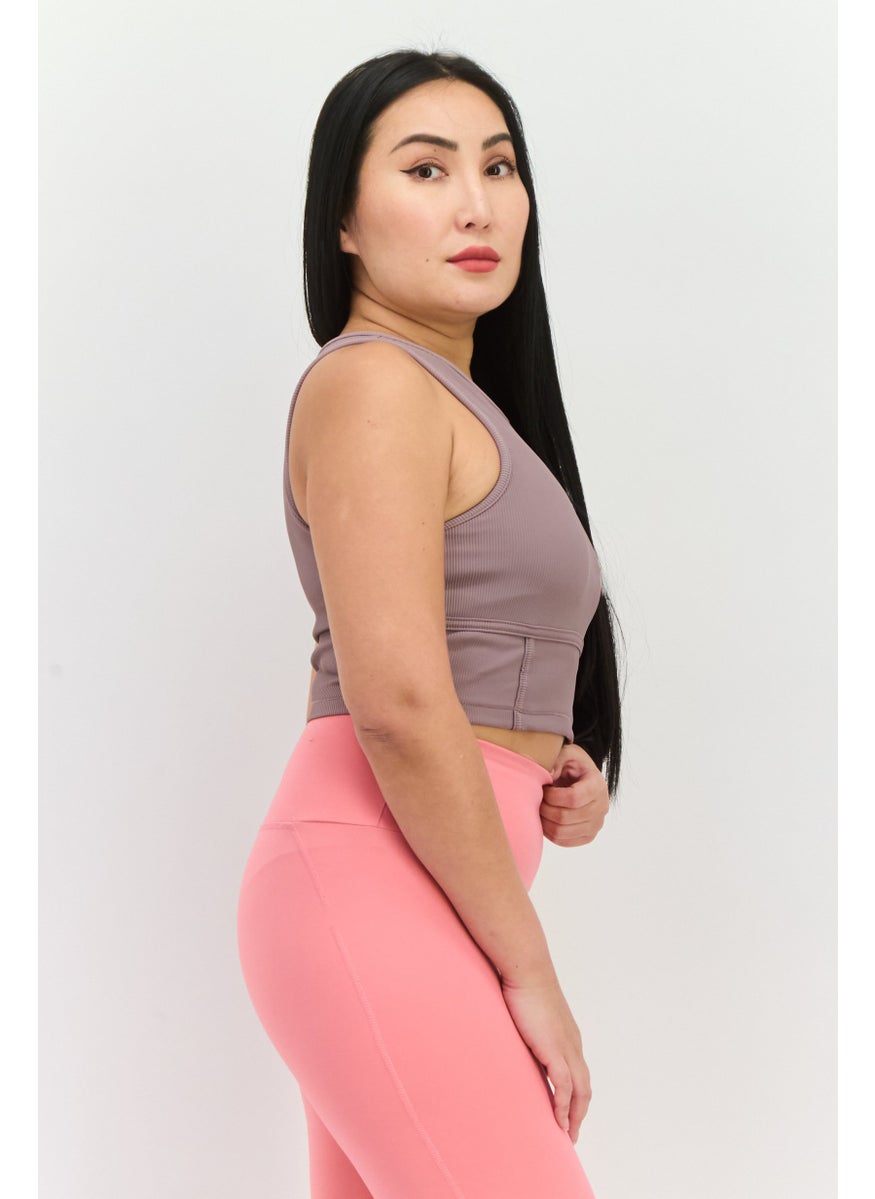 Women Tight Fit Training Leggings, Pink