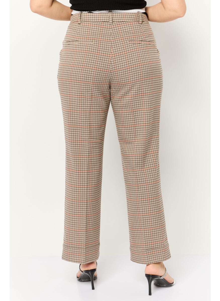 Women Regular Fit Allover Print Cuffed Pants, Multi
