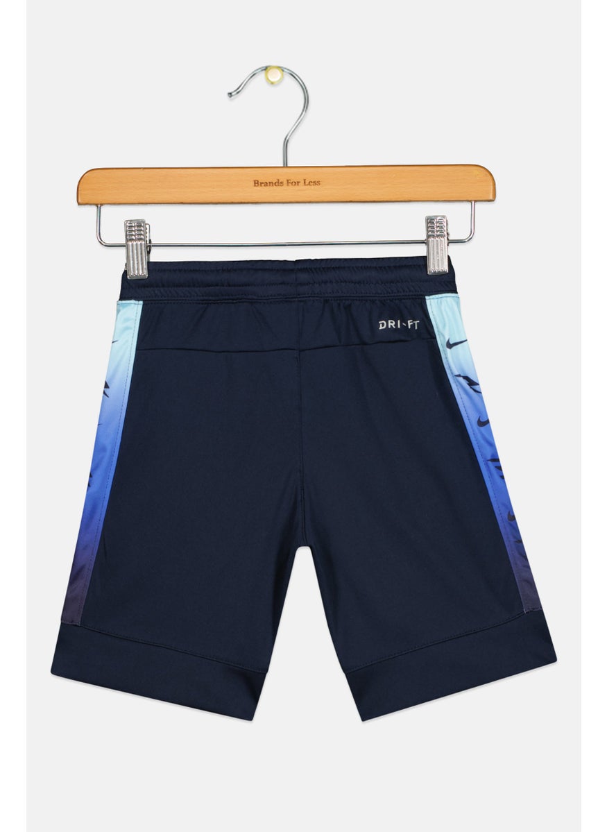 Toddlers Boy Sportswear Fit Brand Logo Training Shorts, Navy