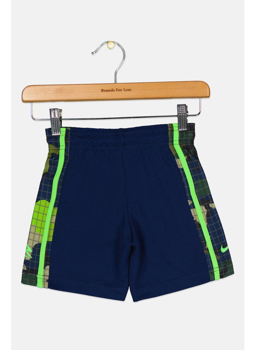 Toddlers Boy Brand Logo Shorts, Navy